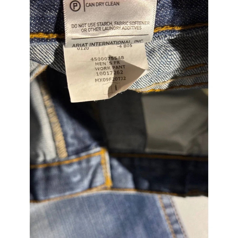Ariat FR M4 Low Rise Boot Cut Mens Work Pants Blue Denim‎ Jeans 40x34 10017262